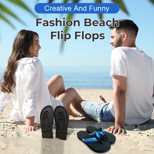 Kreative und lustige modische Strand-Flip-Flops