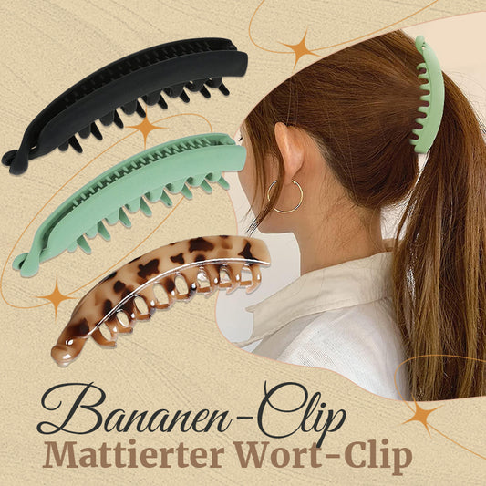 Bananen-Clip Mattierter Wort-Clip