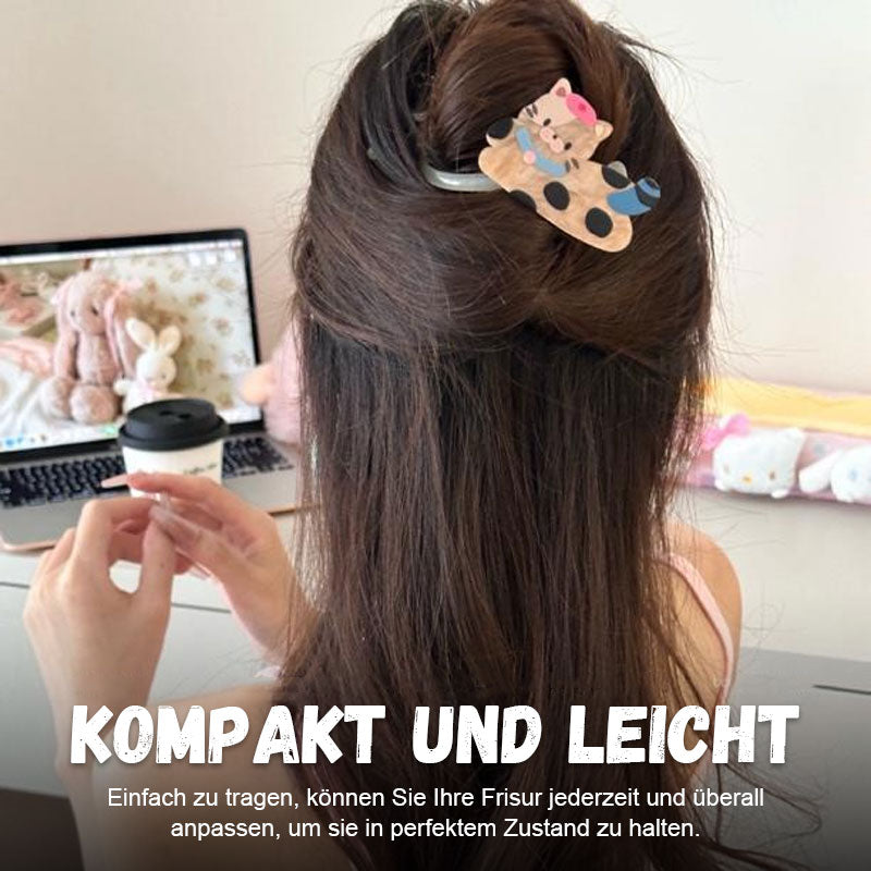 Katze-One-Wort-Twist-Clip