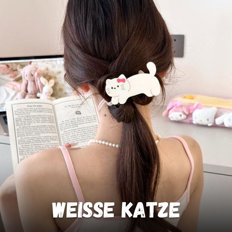 Katze-One-Wort-Twist-Clip