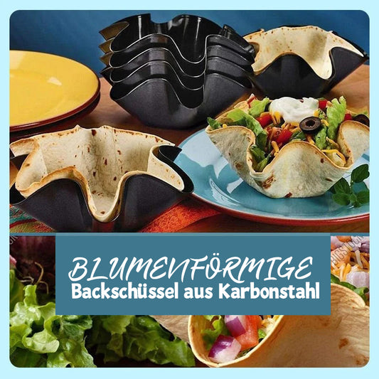 Blütenform Backschüssel aus Kohlenstoffstahl