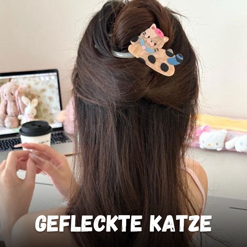 Katze-One-Wort-Twist-Clip